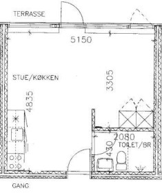studiolejlighed i Aalborg