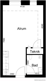 studiolejlighed i Aalborg